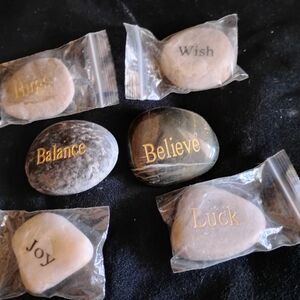 Inspirational Engraved Stones Set